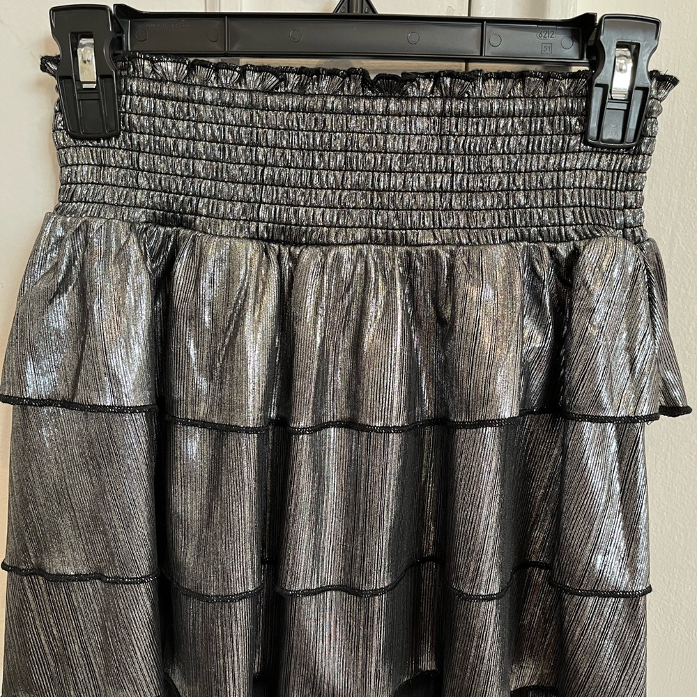 KatieJ metallic ruffle skirt